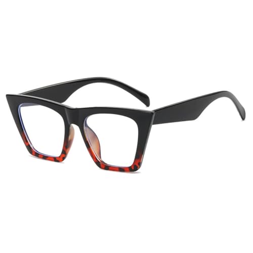 Lunettes mode carrée motif léopard noir LVTFCO monture transparente