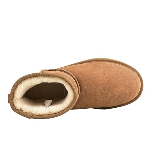 Women's Winter Ankle Snow Boots Faux Fur Lining Comfort Warm DA5854 - Image 6