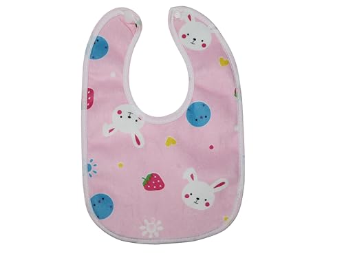 Image of Baby Cotton Waterproof Button Bib Chip | Feeding Infants and Toddlers | Assorted Colours Bib | Pocket-Friendly | Soft Skin Friendly Baby Bibs