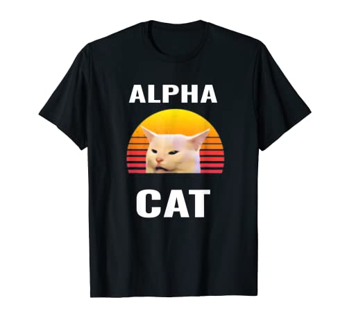Divertente gatto alfa meme follia divertente regalo per proprietari di gatti Maglietta
