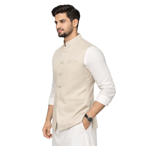 Image of DesignerBin Men's Nehru jacket Waistcoat, Modi Jacket with Beautiful Color