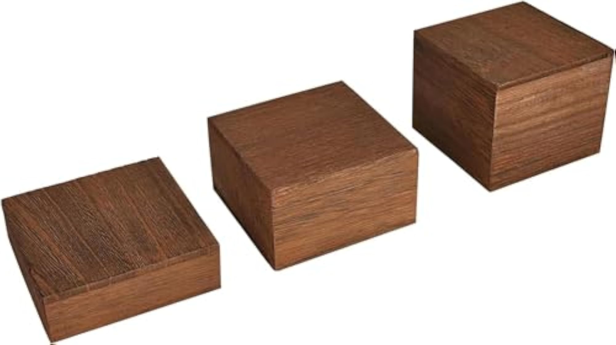 Personalized Wooden Display Risers Set for Accessories