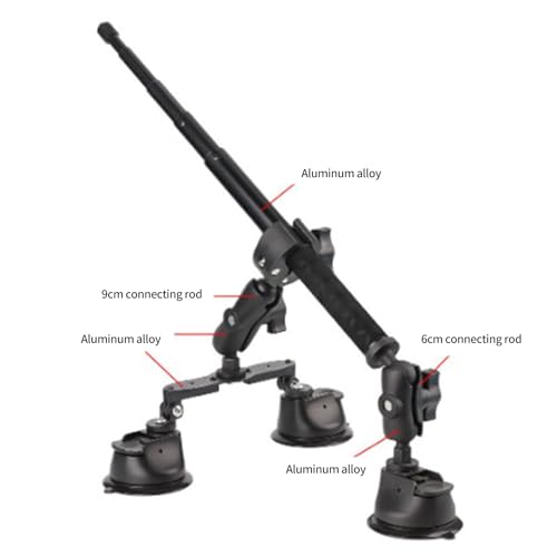 Support de caméra de toit automatique anti-vibration avec 3 ventouses de sécurité