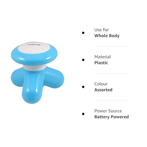 Image of QONETIC Acupressure Electric Mini Full Body Vibration Massager Mimo Mini Vibration Full Body Massager Slimming Body Massager For Pain Relief With USB Port, Multicolour (Multi mimo)
