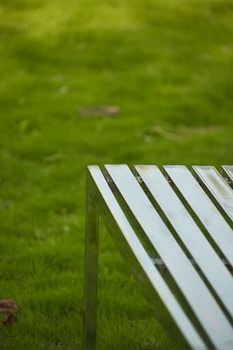 Image of Stainless Steel Bench for Indoor and Outdoor Garden /Patio /Living Room /Balcony /Lounge