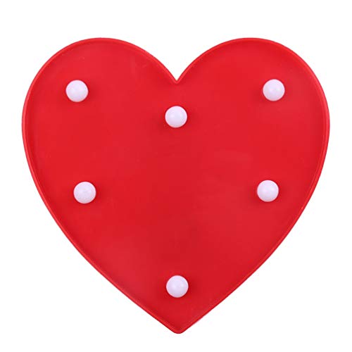 FAVOMOTO Amor Luz de Sinal de Coração Levou Forma de Coração Luzes Decorativas Noite Luz Casamento D