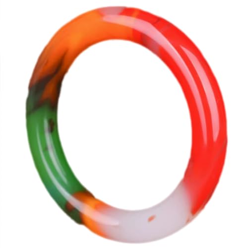 Bracelet jonc en jade naturel coloré pour femme au style rétro