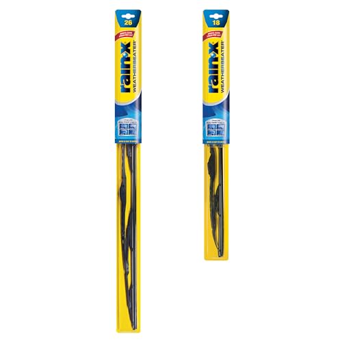 Rain-X 820145 WeatherBeater Wiper Blades, 26' and 18' Windshield Wipers (Pack of 2), Automotive Replacement Windshield Wiper Blades That Meet Or Exceed OEM Quality And Durability Standards