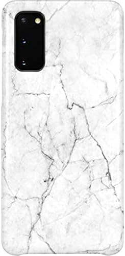 Skinit Lite Phone Case Compatible with Galaxy S20 - Officially Licensed White Marble Design