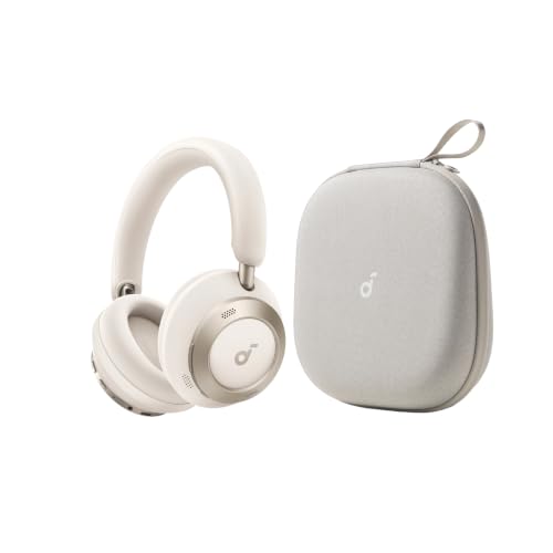 Image of Soundcore Space One Pro by Anker, with Headphones Case, Adaptive Active Noise Cancelling Headphones Driven by 6 Mics, Super Foldable Design, 60H Lossless Audio, Ultra-Fast Charging, Hi-Res Wireless