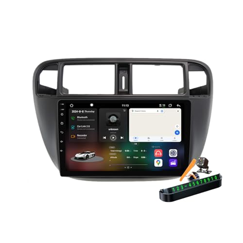 Navigation GPS Civic 1995-2001 : autoradio 2 Din avec écran 9''