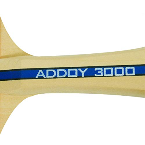 Image of Butterfly, ADDOY 3000 Wooden Blade with Addoy Red & Black Rubber, Table Tennis, TT Raquet, Single Color