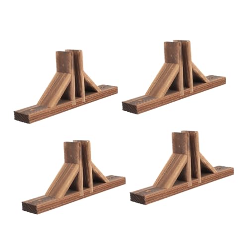 Socles en bois massif base de fixation ultra stable et résistante pour petite clôture x4