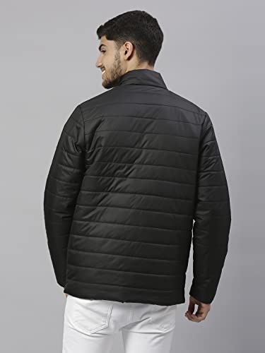 Image of Dennis Lingo Men's Solid Long-Sleeve Regular Fit Puffer Jacket - Waterproof, Lightweight, Casual Winterwear for Men