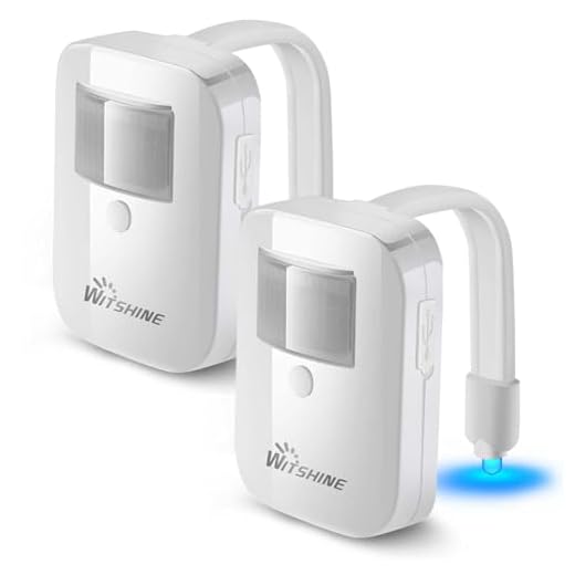 2 Pack Rechargeable 16-Color Toilet Night Light, Motion Sensor LED Bowl Light, Novelty Cool Funny Birthday Gag Gadget Gifts Ideas for Adult Kids Men Dad Boys Toddlers Mom - by Witshine