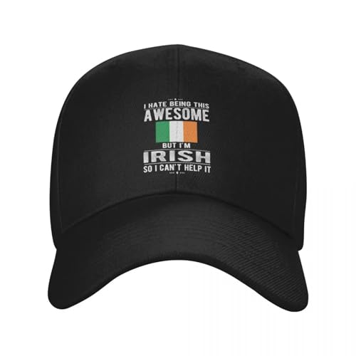 Casquette snapback ajustante avec drapeau irlandais brodé outdoor