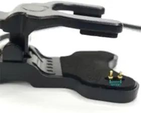 Carregador USB para Relógio Smartwatch, Conector Magnético com Pinos, Cabo USB, Plástico ABS