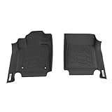 Westin 72-110021 Black Sure Fit Front Row Custom Fit Molded Floor Liners Mats fits 1999-2007 F-250 F-350 F-450 F-550 Super Duty 1 Pair