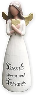 Friend Angel Figurine Ornament Collectible Figure Gift for Friend Birthday Christmas or Special with Thoughtful Words and Sentimental Verse Guardian Angel, Height 13.5cm, Width: 4cm, Length: 6.5cm