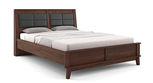 Image of Urban Ladder Pico Bed (Finish : Walnut; Bed Size : Queen)