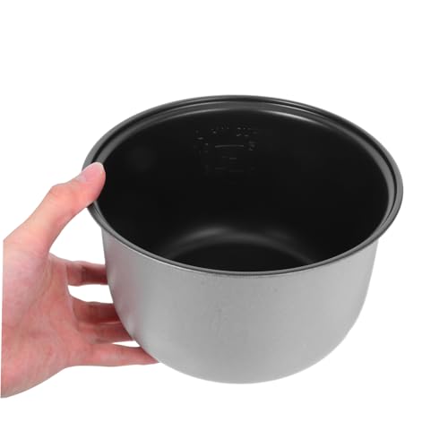 Operitacx Reiskocher-Innentopf mit 1 l Fassungsvermögen, Edelstahl-Innentopf, antihaftbeschichteter Reiskocher-Topf-Ersatz, Küchenwerkzeuge Silber