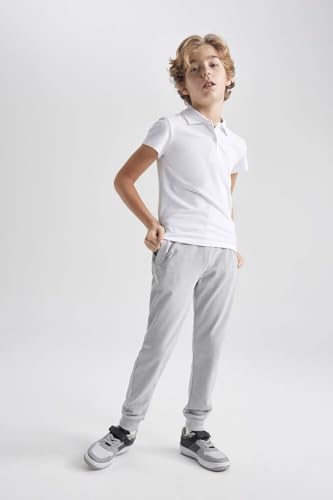Short garçons DeFacto B7783A8 en coton mélangé gris - 4
