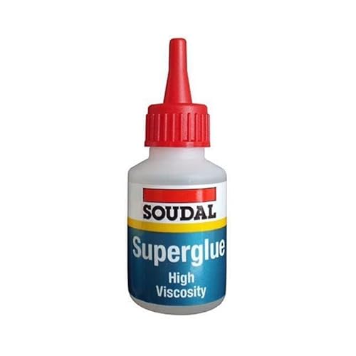 ARA CHOICE Soudal Medium/High Viscosity Super Glue Cyanoacrylate Adhesive Superglue Genuine High End Industrial Use (High (20g))