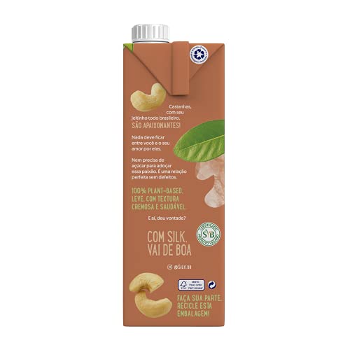 Silk Castanha de Caju - Bebida Vegetal, Sem Açúcar, 1L