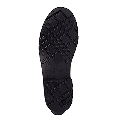 LEMIGO Damen Gummistiefeletten Kurze Gummistiefel Knöchel Regenstiefel Elke 36-42 EU (Schwarz Sohle Schwarz, EU Schuhgrößensystem, Erwachsene, Numerisch, M, 40)