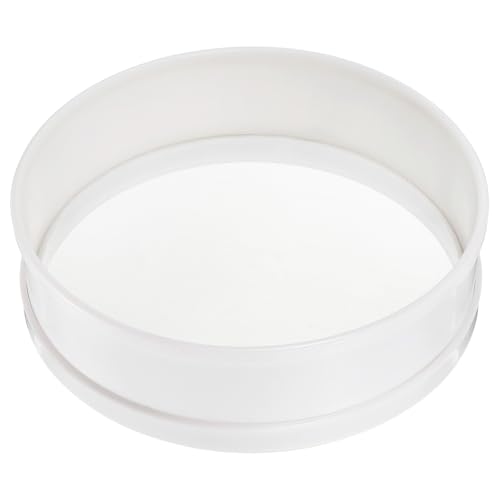 QUARKZMAN Setaccio per Farina Acciaio Inossidabile, 8 Pollici 50 Mesh Setaccio Rotondo Mini Setaccio A Maglie Fini per Cottura Torte Pane, Bianco