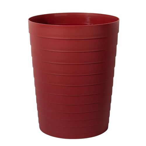 UUJOLY Small Bathroom Trash Can Wastebasket, Plastic Garbage Bin Container Basket for Bathrooms, Laundry Room, Kitchens, Offices, Kids Rooms, Dorms, Red, 1.8 Gallon UUJOLY Small Bathroom Trash Can Wastebasket, Plastic Garbage Bin Container Basket for Bathrooms, Laundry Room, Kitchens, Offices, Kids Rooms, Dorms, Red, 1.8 Gallon