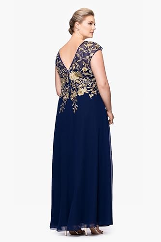 Image of Betsy & Adam Women's Cape Sleeve High Neck Bodycon Knee Length Dress with Cutout