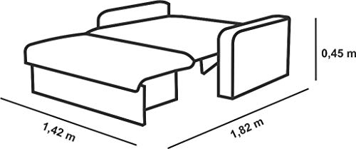Sofá Cama com Baú Carol Suede Amassado Cinza - Matrix