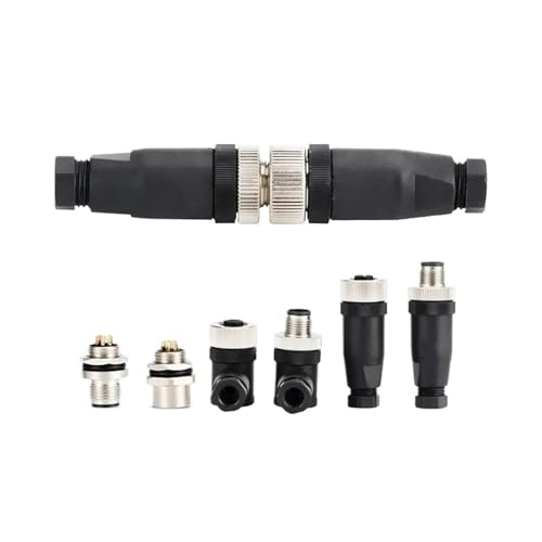 GIKIN M12 A�^�q��v���O�\�P�b�g IP67 4 5 8 12�s���Z���T�[�R�l�N�^ �Y�ƃO���[�h 4-6MM �G���{�X�g���[�g PG7 �h���v���O(4pin-Male-PS)