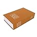 POCREATION Book Safe Diversion Safe with Combination Lock Hidden Storage Box for Money Jewelry Cards Stainless Steel Liner ABS Material 4.5 x 4.7 x 1.8in (Brown)