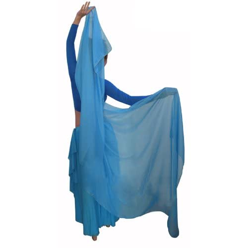Belly Dance Chiffon Veil, Size: 2.5m x 1.1m (98inch X 44 inch) ; 220 grams
