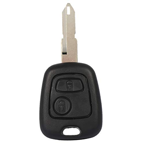 Key Fob Replacement for 206 - Durable 2 Buttons Uncut Blank Blade Shell Case