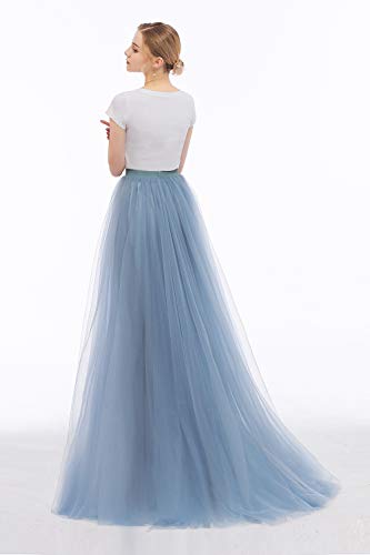 EllieHouse Maxi Long Tulle Skirt for Women Evening Party Wedding Skirts4