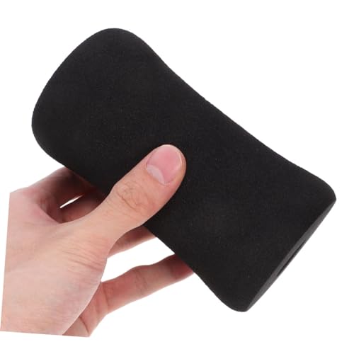 6 unidades de fundas protectoras para rodillos de fitness, recambios para almohadillas de pie en equipos de gimnasio, espuma de goma y plástico, color negro miniatura 7