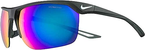 Nike EV1013-304 Trainer M Sunglasses Mineral Spruce Frame Color, Turquoise Mirror Lens Tint