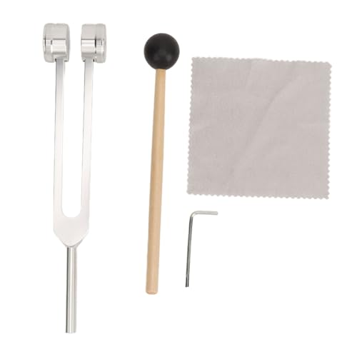 Diapasões de 128 Hz para Cura, Conjunto de Diapasões Sensoriais de Liga de Alumínio Com Martelo de S