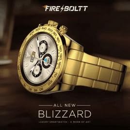 Image of Fire-Boltt Blizzard 32.5mm (1.28 inch) Display, Bluetooth Calling Smartwatch (Gold)