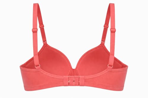 Image of Women's Padded T-Shirt Bra | Seamless Everyday Comfort Bra | Lightly Lined, Wire-Free, Smooth Fit | Soft Stretch Fabric