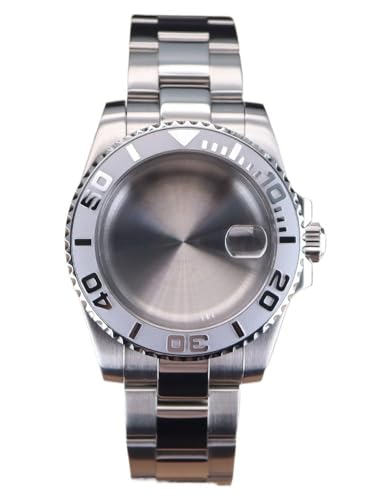 1�� 40mm NH35 ���v�P�[�X �u���X���b�g YACHT Nh35 Nh36 Nh34 Eta2824 Miyota8215 ���[�u�����g 28.5mm �_�C���� �X���C�h�o�b�N��(Solid cover 1,Eta 2824)