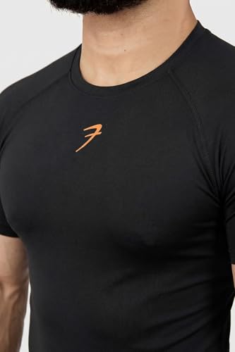 Image of FUAARK Men's Half Sleeve Compression T-Shirt - Athletic Base Layer for Fitness
