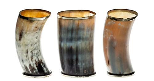 Halle 15 Clothes Wikinger Horntasse METBECHER Hornbecher Viking Mug medieval taza Echthorn 0,3-0,7 litros !!! (0,180-0,280 ml)