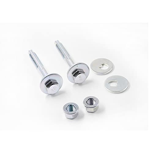 YUCKMZ Jeu de vis inférieur pour bras de suspension arrière compatible avec VW Audi Alignement des voies de suspension inférieure arrière 2 écrous de vis excentriques WHT000228 WHT000232 N10106402