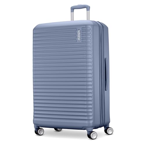 American Tourister Stratum 3.0 Large 28-Inch Spinner, Airline Approved, Durable Hardside Luggage, Expands 1.5', RightHeight™ Adjustable Handle, Elemental Blue