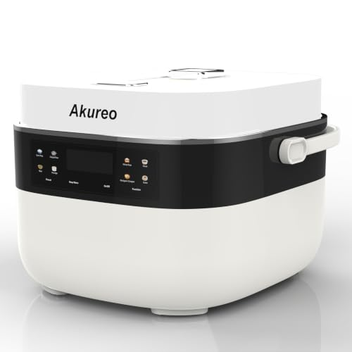 Image of 3L Smart Rice Cooker, 6-Cup Uncooked, Fuzzy Logic, Stainless steel spherical inner pot with non-stick ceramic glaze coating, Keep Warm, White