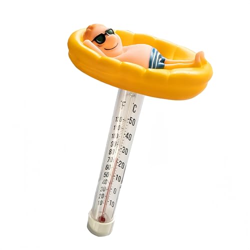 Luthando Schwimmendes Wasserthermometer, Floating Pool Thermometer, Pool Thermometer Bruchfest Schwimmbadthermometer, für Swimmingpool, Spas, Hot...